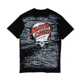 Santa Cruz 'Obrien Reaper' Heavyweight All Over Print Tee - Black