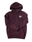 Vans 'Bolt Action' Zip-Up Hoodie - Burgundy (Kids)