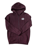 Vans 'Bolt Action' Zip-Up Hoodie - Burgundy (Kids)