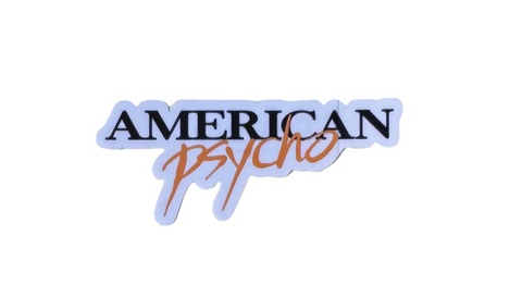 Color Bars x American Psycho 'Writing' Sticker - Orange
