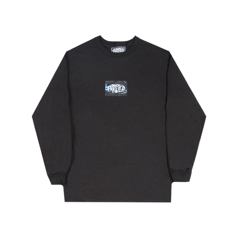 Frosted 'Static Logo' L/S Tee - Black