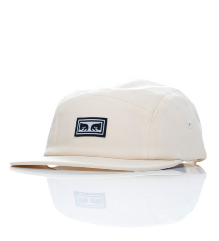 Obey 'Eyes' 5-Panel Strapback Cap - Khaki