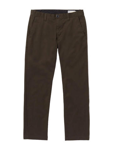 Volcom 'Frickin' Modern Stretch Pants - Dark Brown (KIDS)