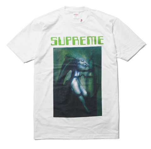 Supreme 'H.R Giger Alien' Tee - White