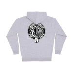 Independent 'Built To The Bone' Zip-Up Hoodie - Grey/Black