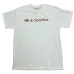40’s & Shorties 'Plaid Logo' Tee - White