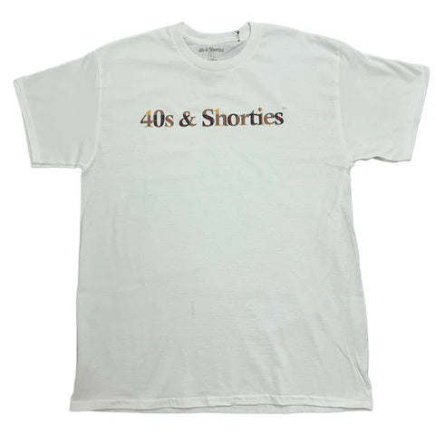 40’s & Shorties 'Plaid Logo' Tee - White