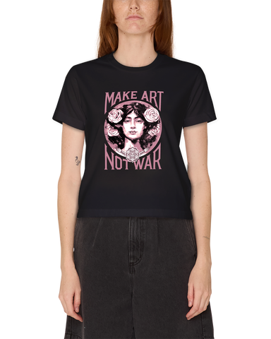 Obey 'Make Art Not War' Tee - Black