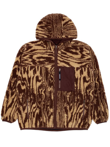 GX1000 'Hooded Sherpa' Jacket - Beige/Brown