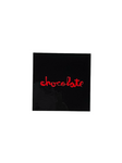 Chocolate 'Big Logo' Sticker - Black