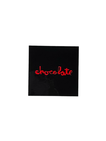 Chocolate 'Big Logo' Sticker - Black