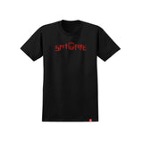 Spitfire 'Rough Scribble Bighead' Tee - Black/Red Print