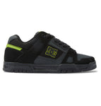 DC 'Stag' Shoes - Black/Grey/Lime