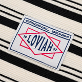 Loviah 'Barbaviah' Waffle Henley L/S Shirt - Black Stripes