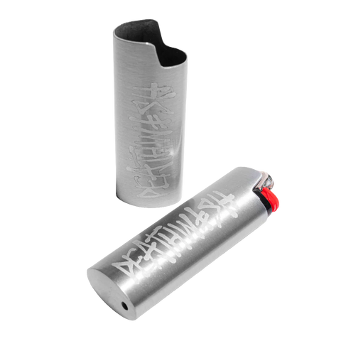 Deathwish 'Stay Lit' Lighter Holder - Silver