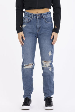 Dorée Design 'Boyfriend' Skinny Fit Jeans - Dark Blue