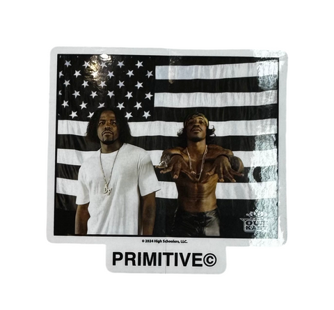 Primitive x Outkast 'Stripes' Sticker - Black