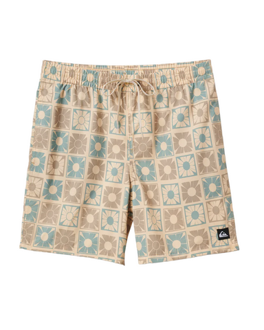 Quiksilver 'Everyday Mix Volley 17' Swim Shorts - Cream