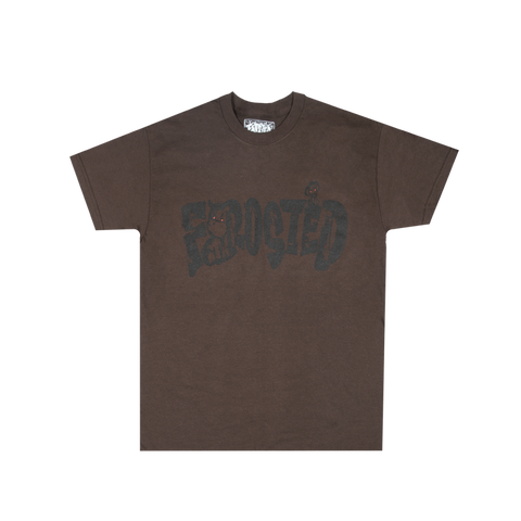 Frosted 'Safari Logo' Tee - Brown