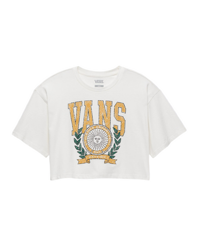 Vans 'First Team' Cropped Tee - Unbleached