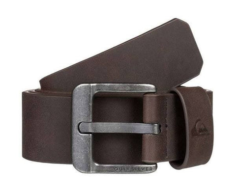 Quiksilver 'Main Street' Leather Belt - Brown