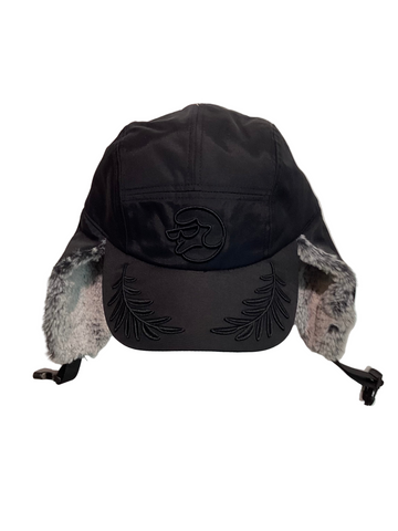 Classic Grip 'Helmet Fur' Ear Flaps Cap - Black