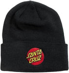 Santa Cruz 'Mens Classic Dot' Beanie - Black