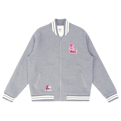 LRG Varsity Fleece Bomber - Athletic Heather Grey