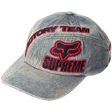 Supreme x Fox Racing 6-Panel Cap - Denim