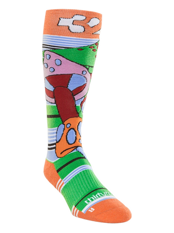 ThirtyTwo 'TM' Merino Socks - Orange/Mushroom