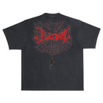 Color Bars X Playboy 'Black Widow Boxy Fit' Tee - Black/Red