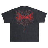 Color Bars X Playboy 'Black Widow Boxy Fit' Tee - Black/Red