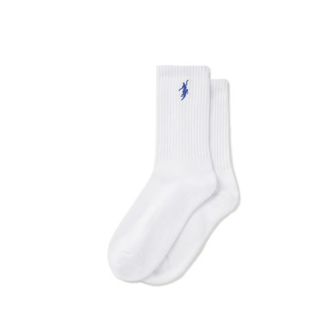 Polar Skate Co. 'No Comply' Rib Socks - White/Blue
