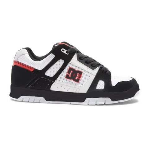 DC 'Stag' Shoes - White/Black/Red