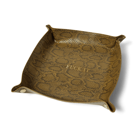 HUF 'Fuck It' Catchall - Snakeskin (Green)