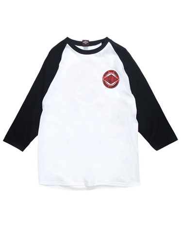 Independent 'Built To Grind' Raglan Tee - White/Black