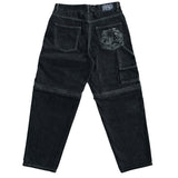 Frosted 'Transformer' Baggy Pants - Black