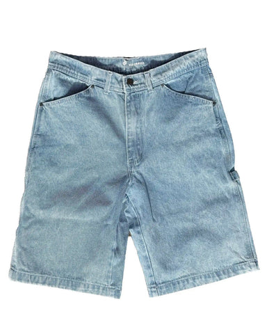 Red Dragon 'Mechanizer' Baggy Jean Shorts - Stone Wash