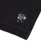 Loviah 'Jhorts' Denim Baggy Shorts - Black Wash Denim