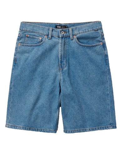 Vans 'Check 5 Baggy' Shorts - Stonewash Blue (Women)