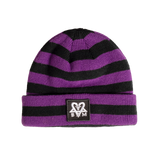 Fallen x Bam 'Striped' Beanie - Purple/Black