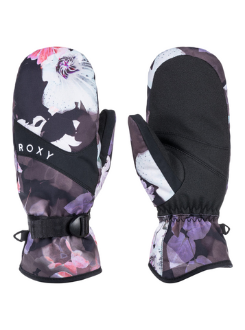 Roxy 'Jetty' Snow Mittens - Black (Women’s)