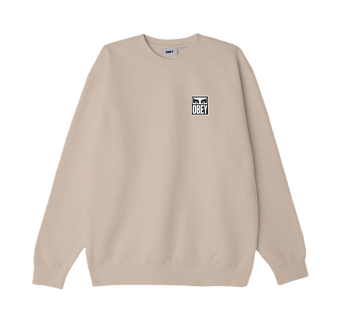 Obey 'Eyes Icon' Sweatshirt - Oat Milk
