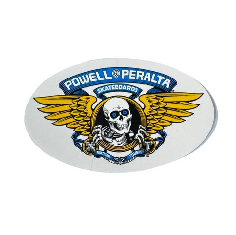 Powell & Peralta Skateboards 'Extra Tough' Sticker - Gold