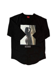 V/SUAL 'Peaking At The Window' Raglan Tee - Black