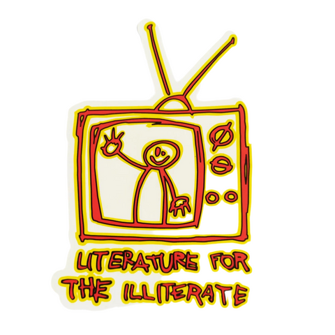 411VM 'Literature' Sticker - Red/Yellow