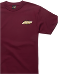 Santa Cruz 'Ultimate Flame Dot' Tee - Burgundy