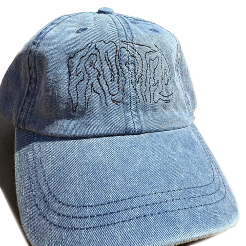 Frosted 'Logo' Cap - Denim