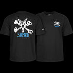 Powell Peralta 'Rat Bones' Tee - Black