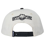 Spitfire 'Live To Burn Arch' Snapback Cap - Off White/Black
